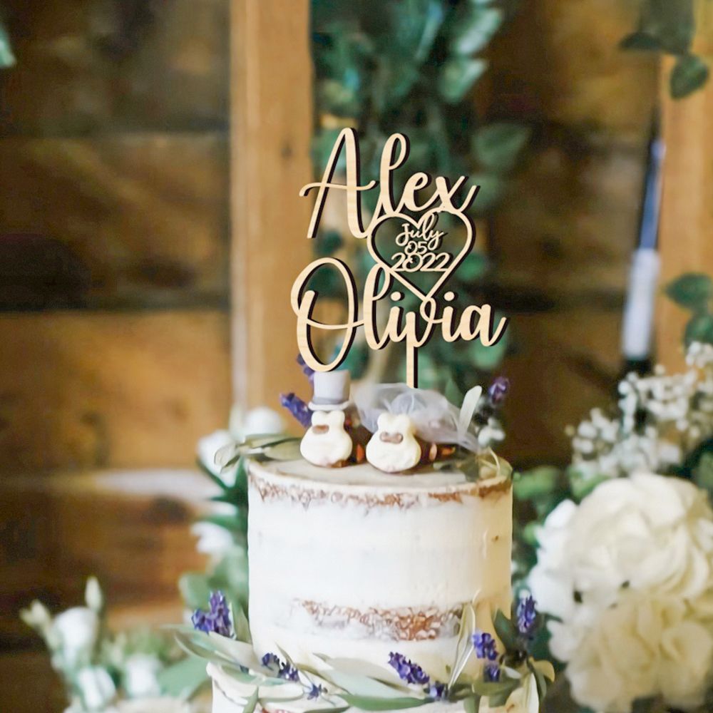 Wedding Supply Rentals - Kişiselleştirilmiş Düğün Bay ve Bayan Kek