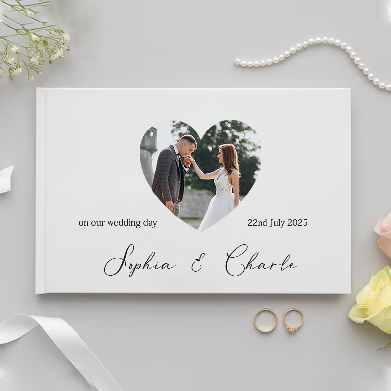 Personalized Guest Book - Düğün Hediyesi için kişiselleştirilmiş Ziyaretçi Defteri