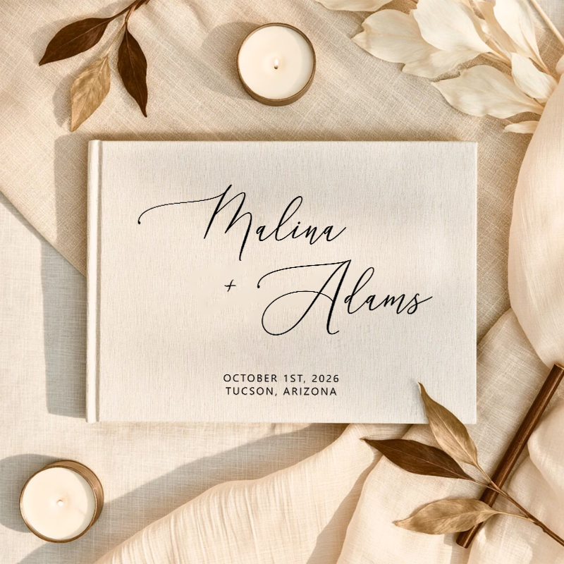 Personalized Guest Book - Kişiye Özel Misafir Defteri Fotoğraf Albümü,