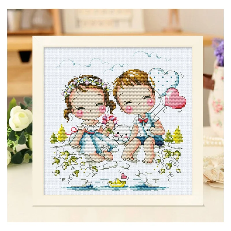 Wedding Package Gold - Amishop Sayılan Çapraz Dikiş Seti, Güzel