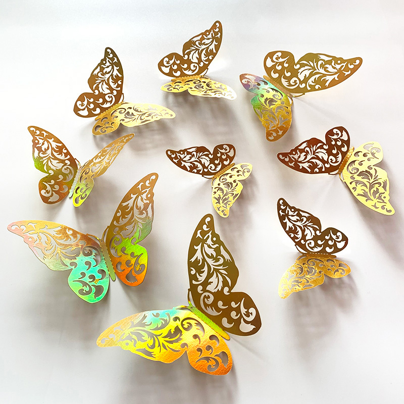 12 adet altın 3D içi boş keleb - Wedding Package Gold incelemesi ve fiyatı