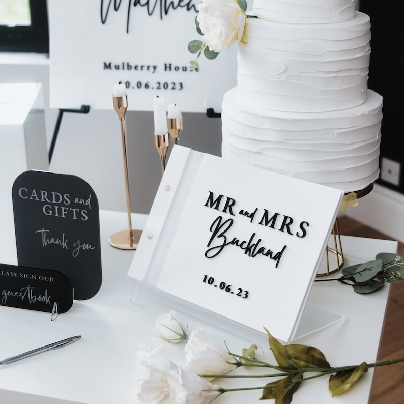 Düğün için Beyaz Kart Kutusu 3 - Personalized Guest Book incelemesi ve fiyatı