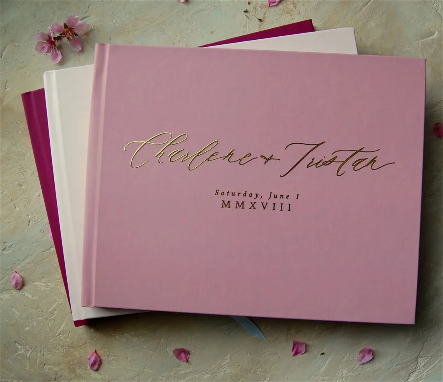 Özel Altın Varaklı İki Fontlu  - Personalized Guest Book incelemesi ve fiyatı
