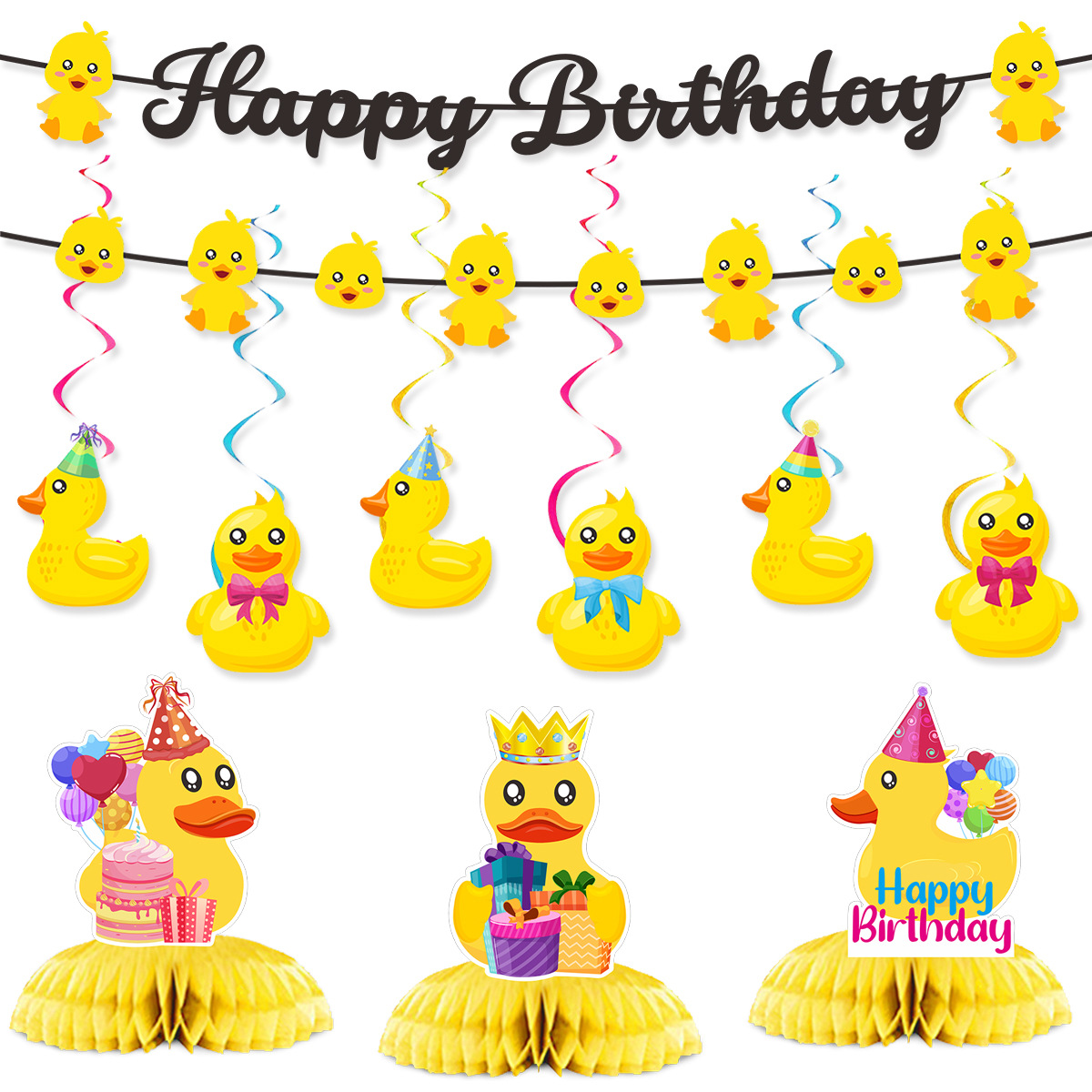 Sevimli Yüzme Ördeği Temalı Mu - Confetti Balloon Set incelemesi ve fiyatı