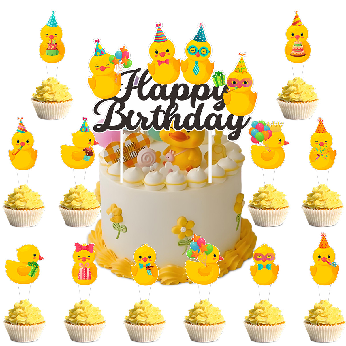 Sevimli Yüzme Ördeği Temalı Mu - Confetti Balloon Set incelemesi ve fiyatı