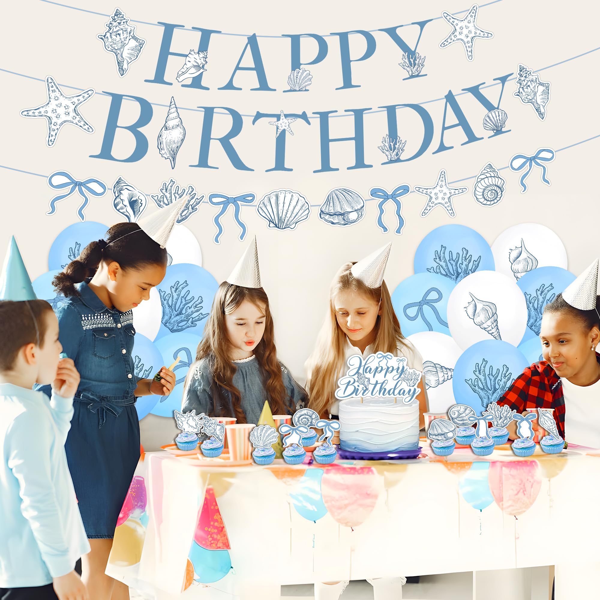 Zarif Okyanus Denizkızı Doğum  - Confetti Balloon Set incelemesi ve fiyatı