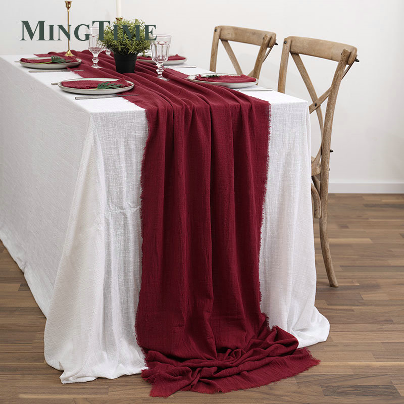 Masa koşucular rustik pamuk ga - Wedding Supply Rentals incelemesi ve fiyatı