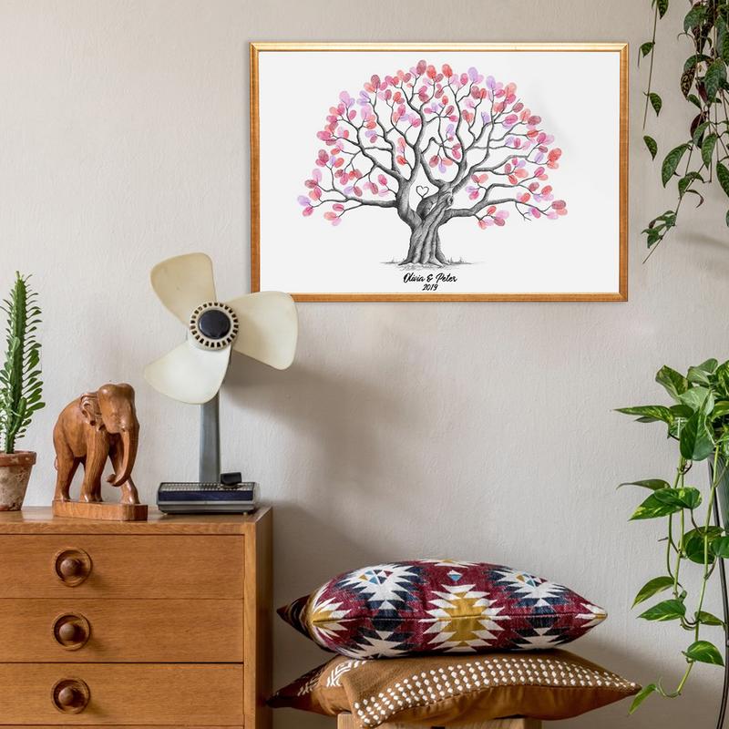 Parmak İzi Ağacı Düğün Mezuniy - Personalized Guest Book incelemesi ve fiyatı