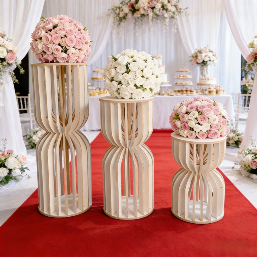 Ahşap Roma Sütunu Düğün Çiçek  - Wedding Supply Rentals incelemesi ve fiyatı