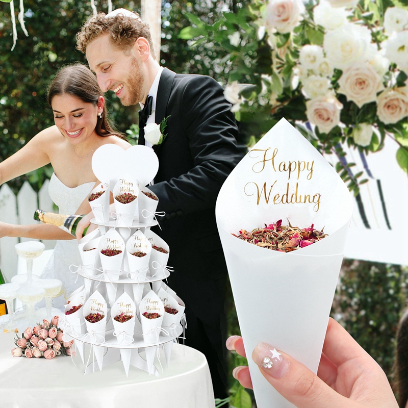 Kraft kağıt düğün tepsi konfet - Wedding Supply Rentals incelemesi ve fiyatı