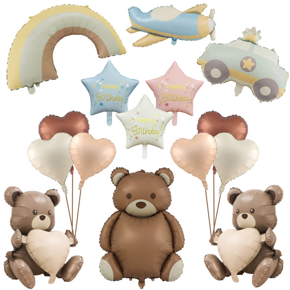 Büyük Mat Kahverengi Ayı Folyo - Confetti Balloon Set incelemesi ve fiyatı